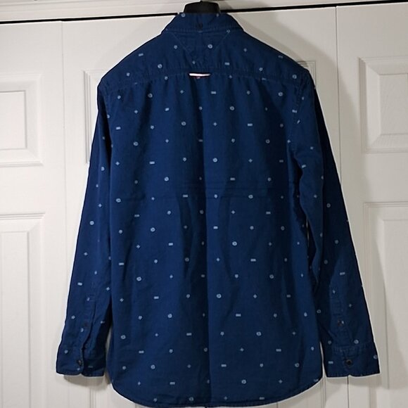 Tommy Hilfiger Navy/white Patterned Casual Shirt - Picture 3 of 11